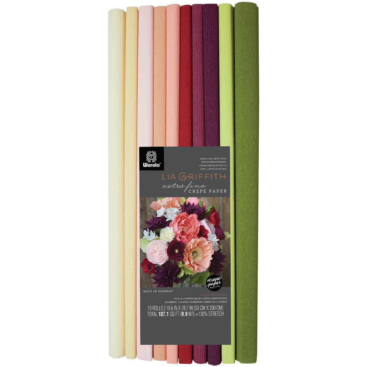 Extra Fine Crepe Paper Assortment 10 ct. Assorted Colors